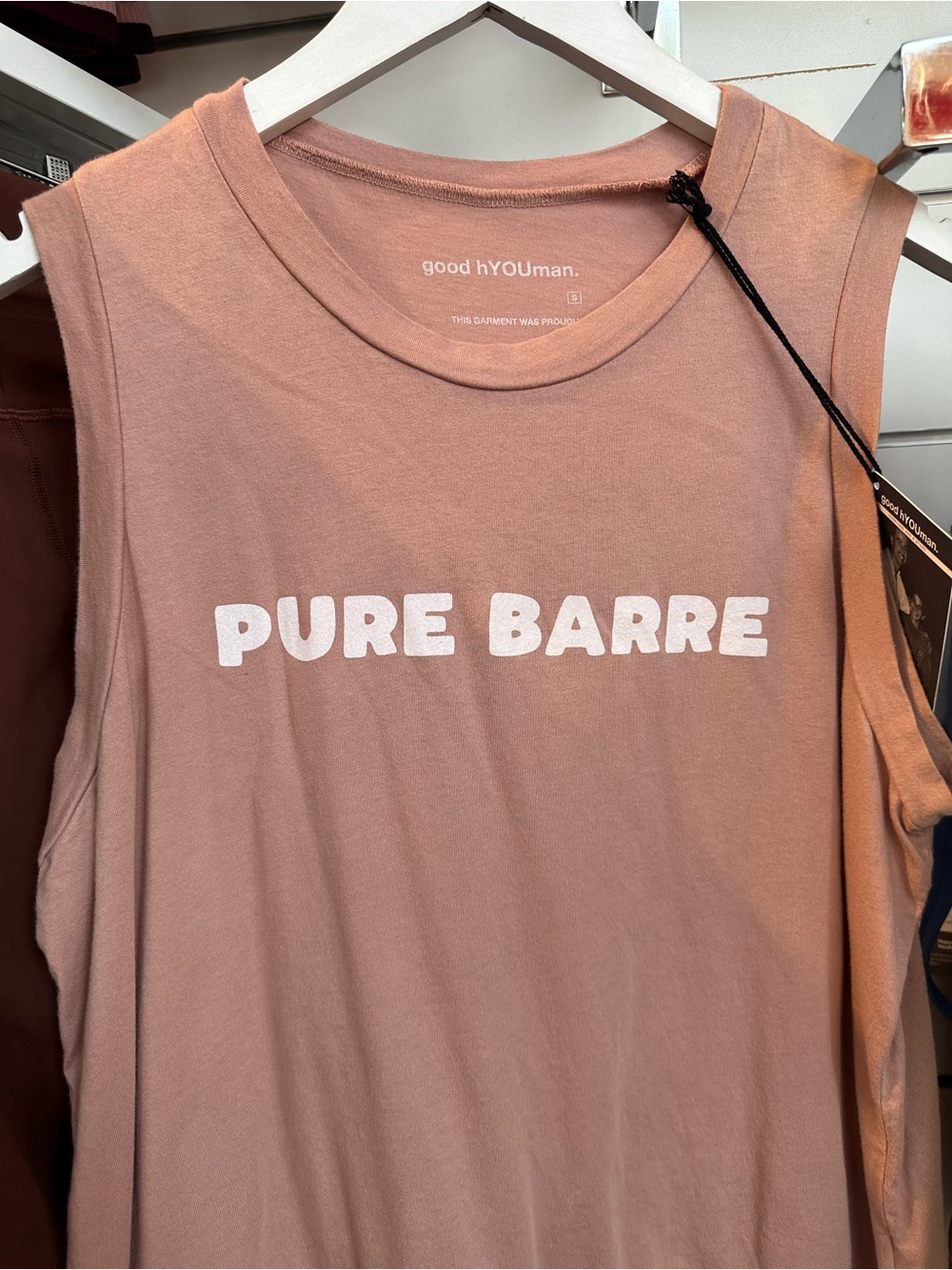 good hYOUman Pure Barre Sleeveless Muscle Tank